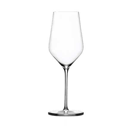 Whisper Grace– Set of 6 Hand-Blown White Wine Glasses, 13.5oz / 400ml